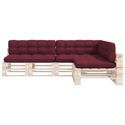 Bankkussens Pallet Wijnrood