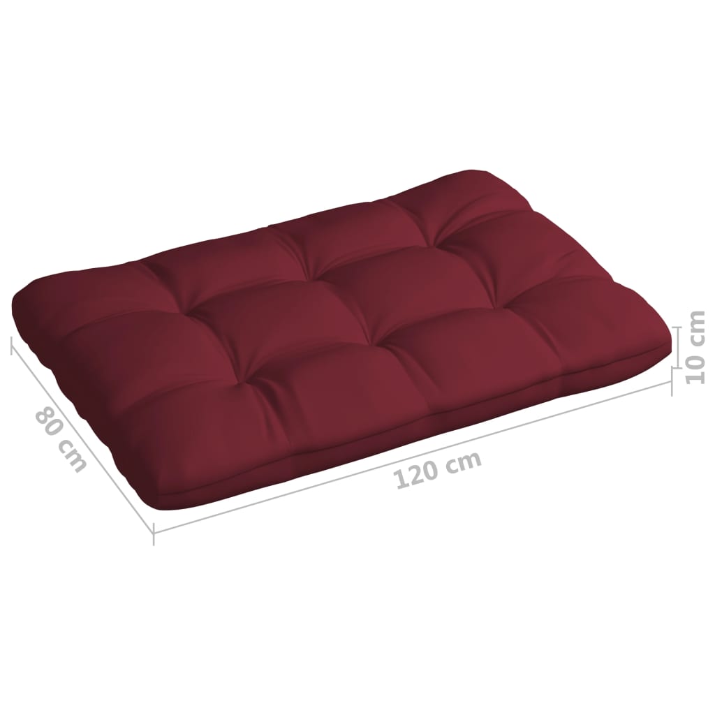 Bankkussens Pallet Wijnrood
