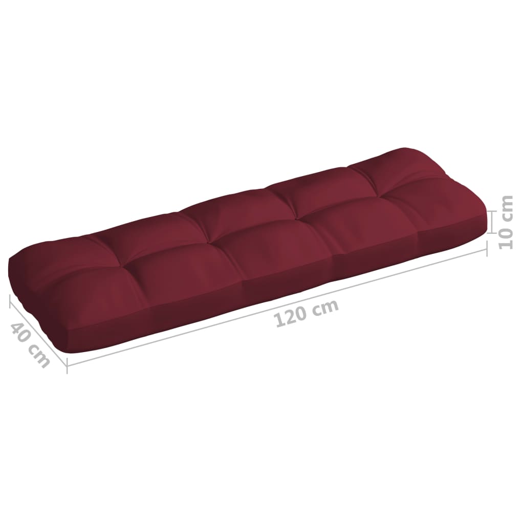 Bankkussens Pallet Wijnrood