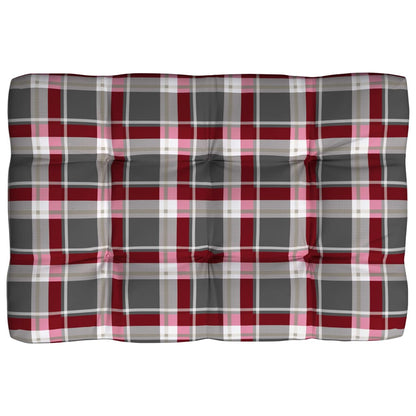 Bankkussens Pallet Ruitpatroon Rood Rood ruitpatroon
