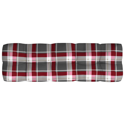 Bankkussens Pallet Ruitpatroon Rood Rood ruitpatroon