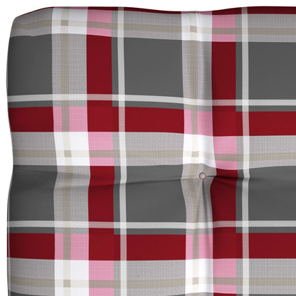 Bankkussens Pallet Ruitpatroon Rood Rood ruitpatroon