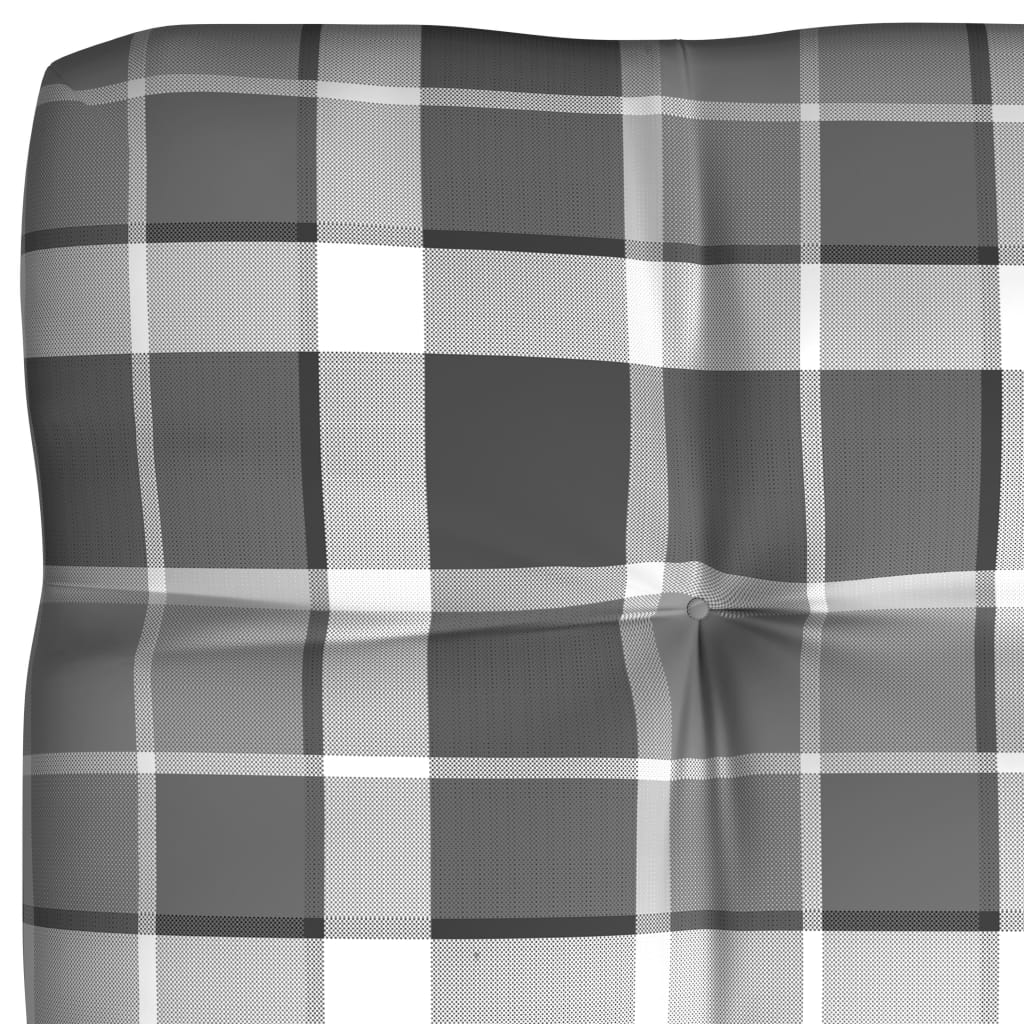 Bankkussens Pallet Ruitpatroon Grijs Grijs ruitpatroon