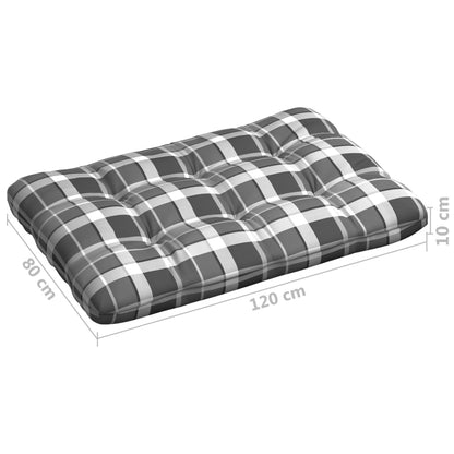 Bankkussens Pallet Ruitpatroon Grijs Grijs ruitpatroon
