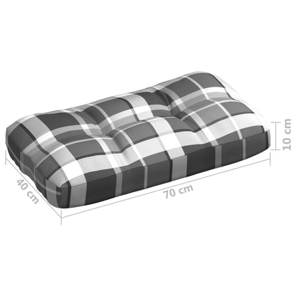 Bankkussens Pallet Ruitpatroon Grijs Grijs ruitpatroon