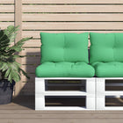 Palletkussens 2 stuks groen polyester