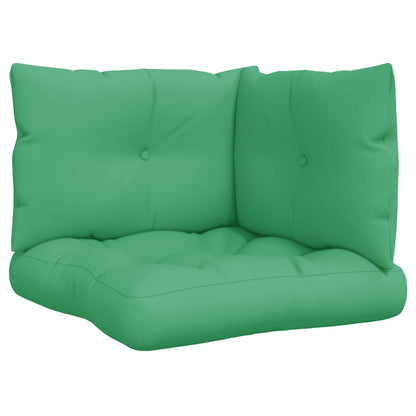 Palletkussens 3 st stof groen