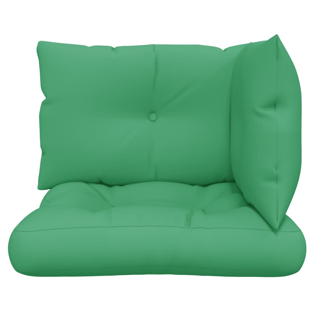 Palletkussens 3 st stof groen