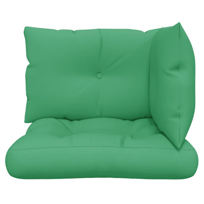 Palletkussens 3 st stof groen