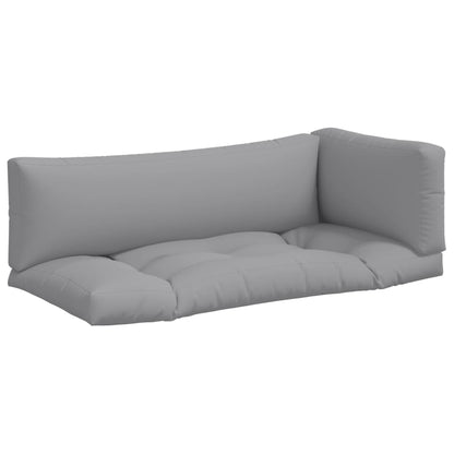 Palletkussens 3 st stof grijs