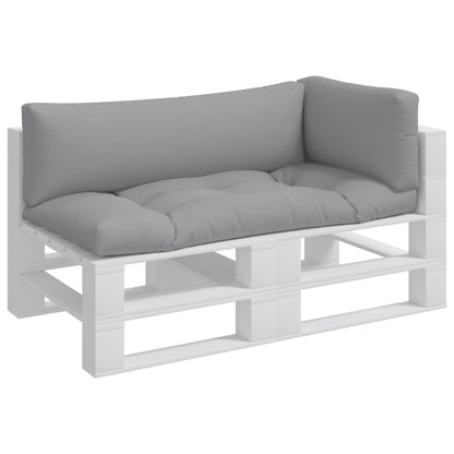 Palletkussens 3 st stof grijs