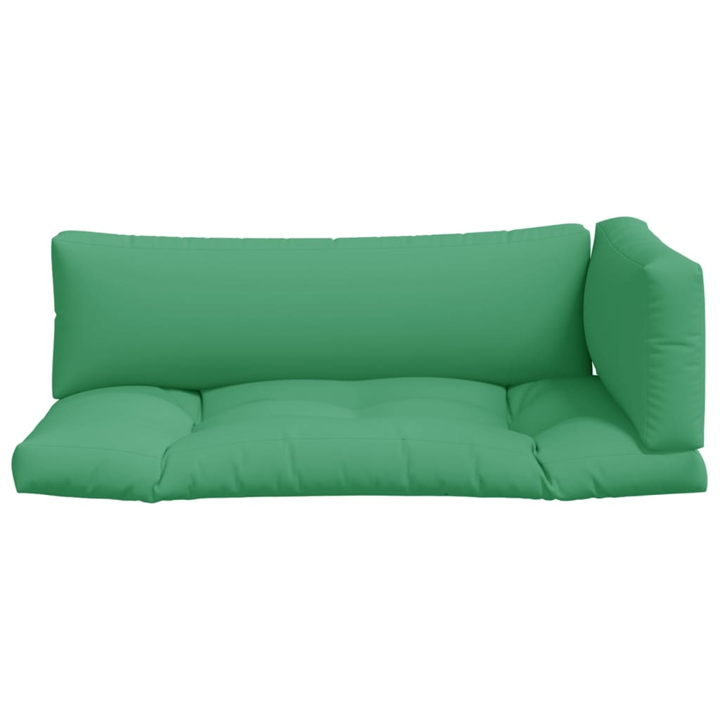 Palletkussens 3 st stof groen