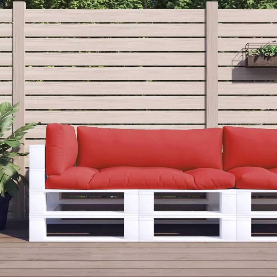 Palletkussens 3 st stof rood