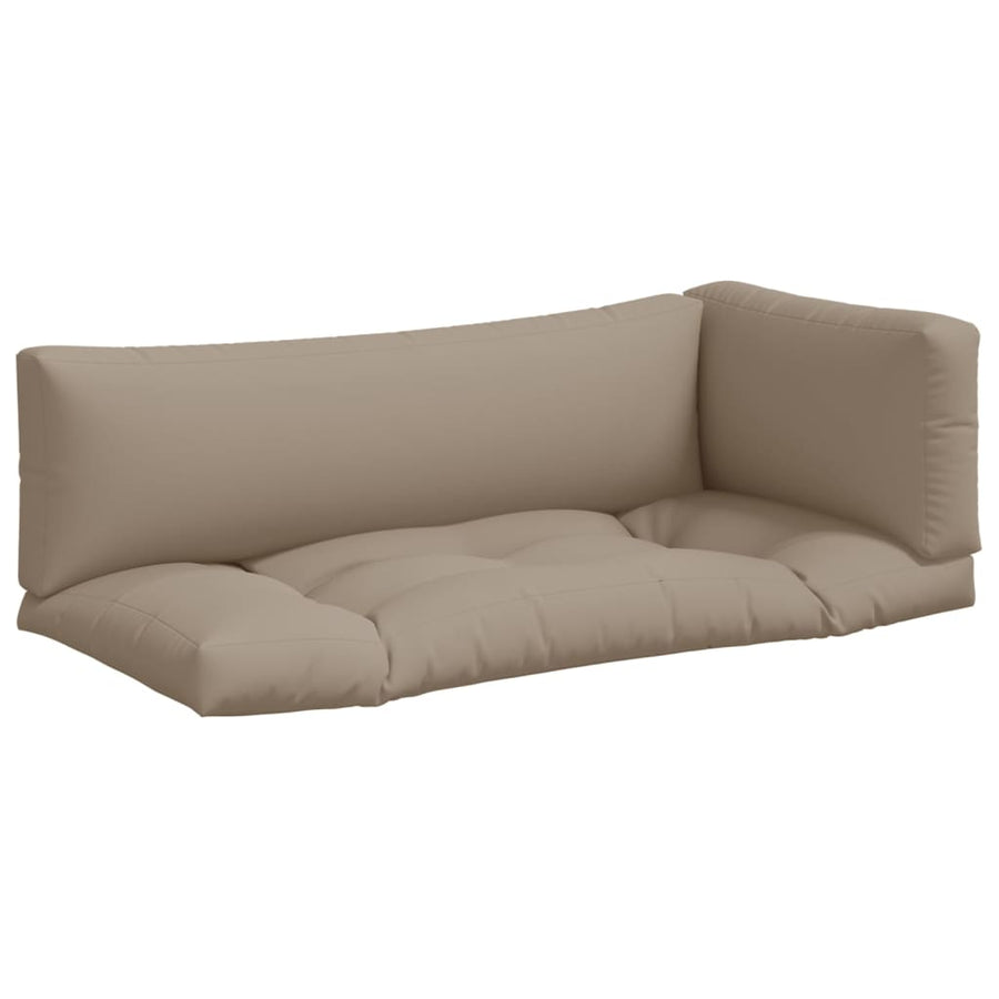 Palletkussens 3 st stof taupe