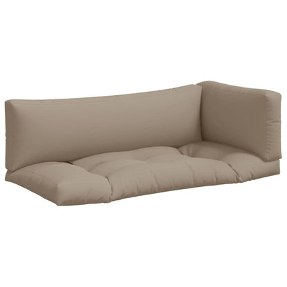 Palletkussens 3 st stof taupe
