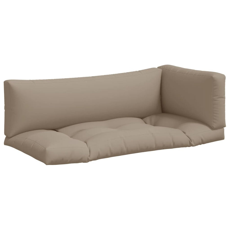 Palletkussens 3 st stof taupe