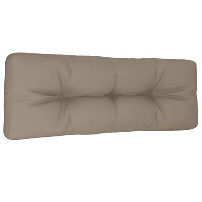 Palletkussen 120x40x12 cm stof taupe
