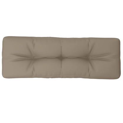 Palletkussen 120x40x12 cm stof taupe