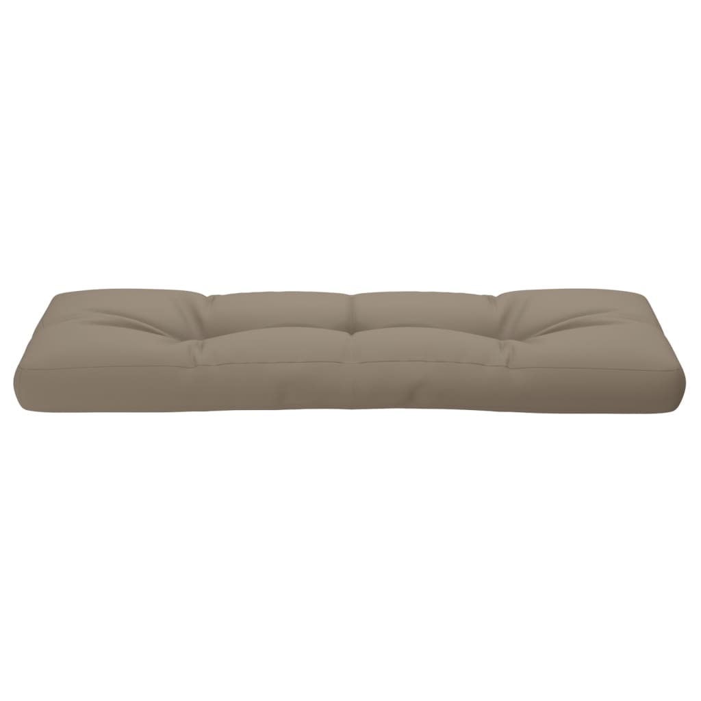 Palletkussen 120x40x12 cm stof taupe