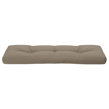 Palletkussen 120x40x12 cm stof taupe