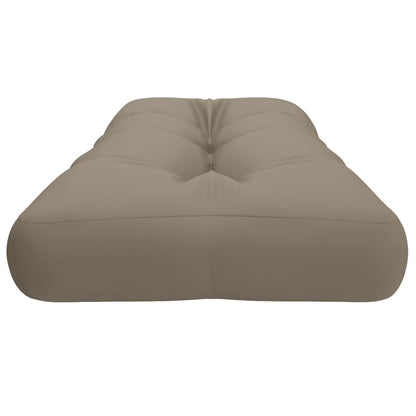 Palletkussen 120x40x12 cm stof taupe