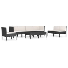 9-Delige Loungeset Met Kussens Poly Rattan 1
