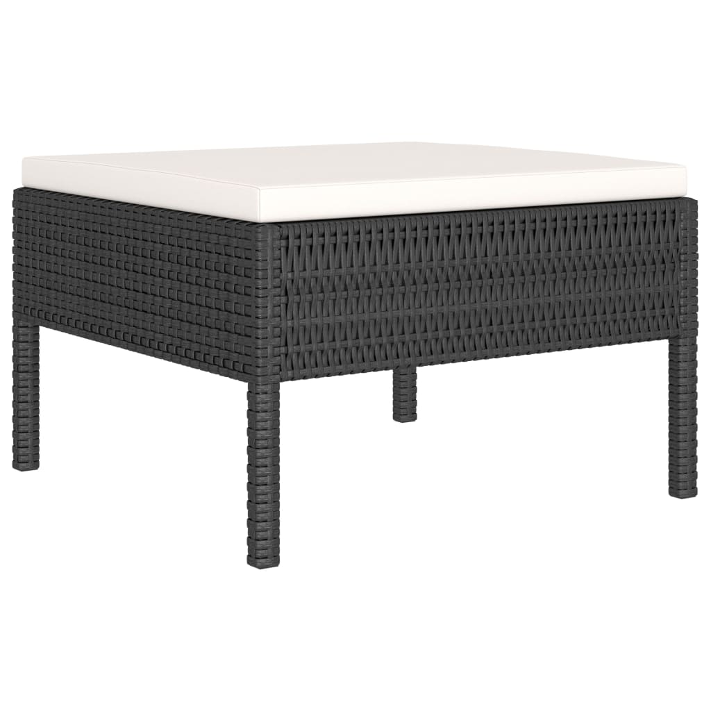 10-Delige Loungeset Met Kussens Poly Rattan 1