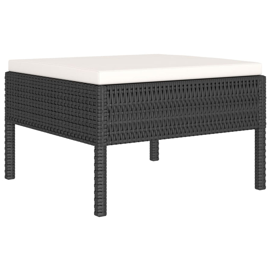 10-Delige Loungeset Met Kussens Poly Rattan 1