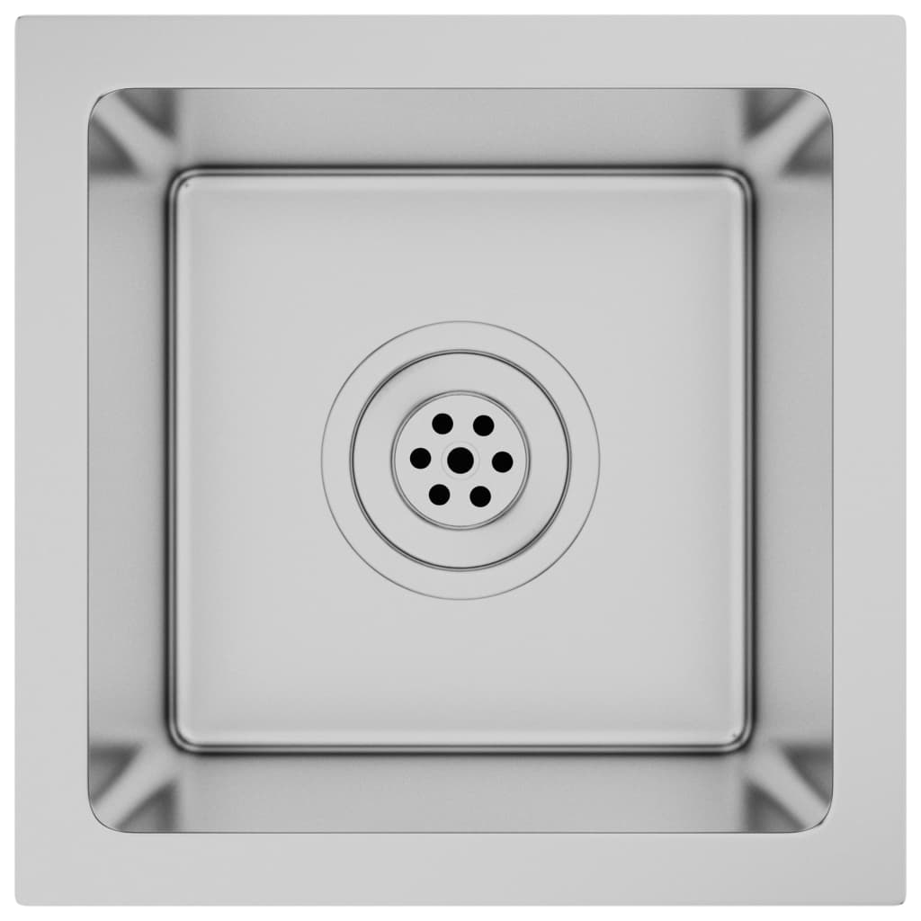 Gootsteen Handgemaakt Roestvrij Staal 30 x 30 x 20 cm Zilver