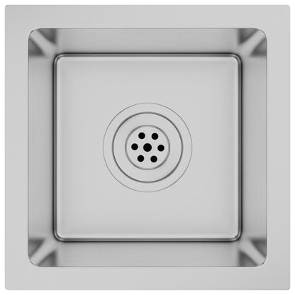 Gootsteen Handgemaakt Roestvrij Staal 30 x 30 x 20 cm Zilver