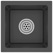 Gootsteen Handgemaakt Roestvrij Staal 30 x 30 x 20 cm Zwart