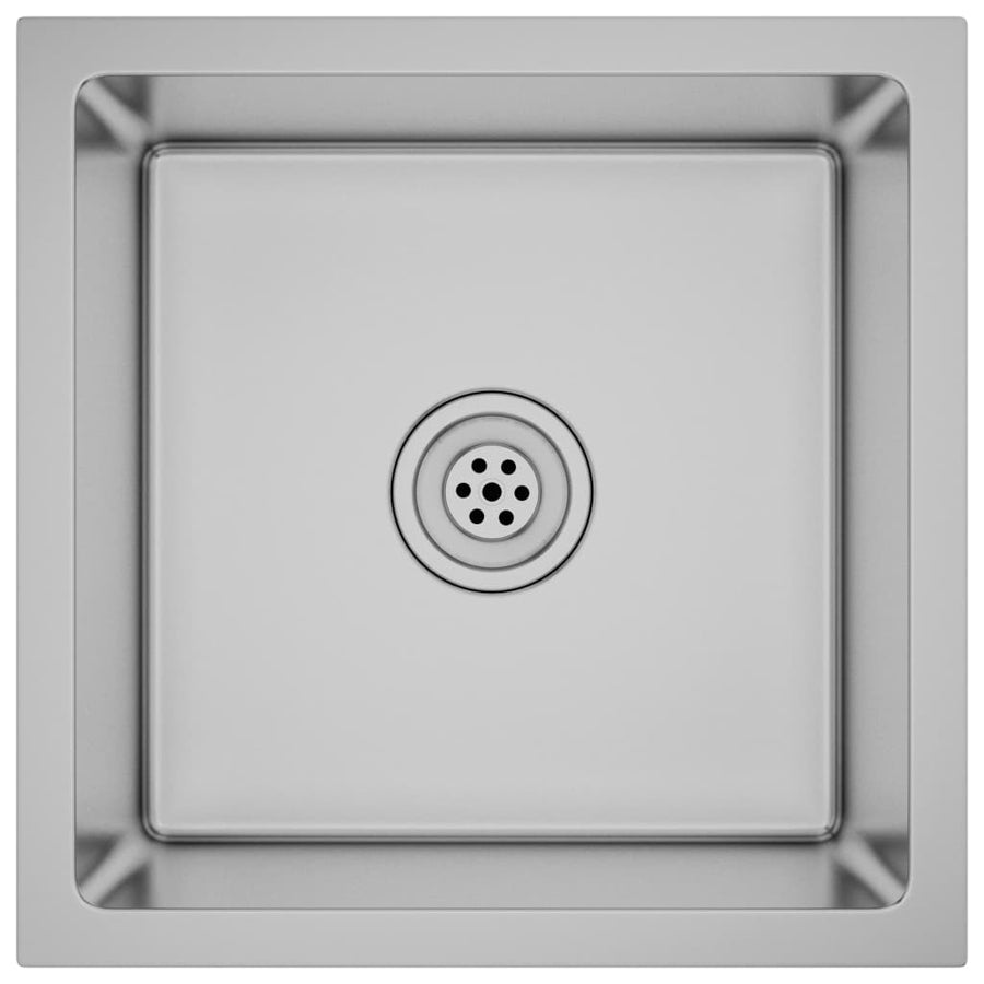 Gootsteen Handgemaakt Roestvrij Staal 40 x 40 x 20 cm Zilver