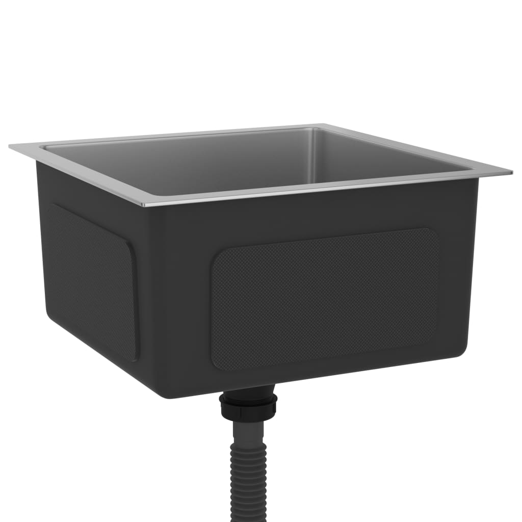 Gootsteen Handgemaakt Roestvrij Staal 40 x 40 x 20 cm Zilver