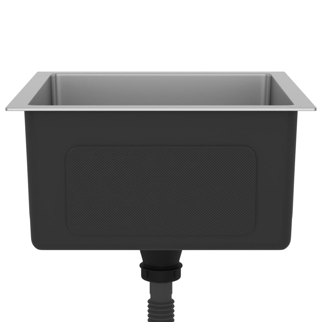 Gootsteen Handgemaakt Roestvrij Staal 40 x 40 x 20 cm Zilver