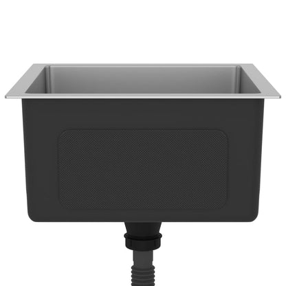 Gootsteen Handgemaakt Roestvrij Staal 40 x 40 x 20 cm Zilver