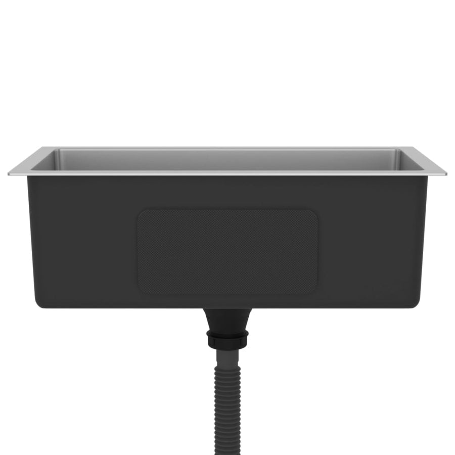 Gootsteen Handgemaakt Roestvrij Staal 60 x 30 x 20 cm Zilver