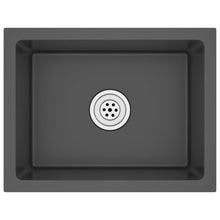 Gootsteen Handgemaakt Roestvrij Staal 44 x 34 x 20 cm Zwart