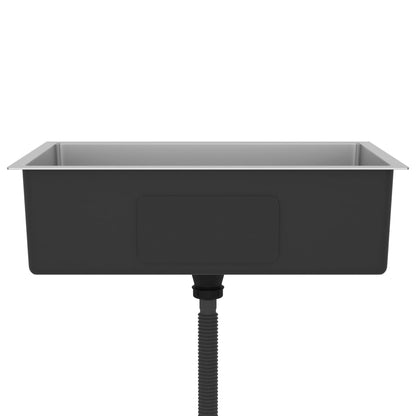 Gootsteen Handgemaakt Roestvrij Staal 70 x 44 x 20 cm Zilver