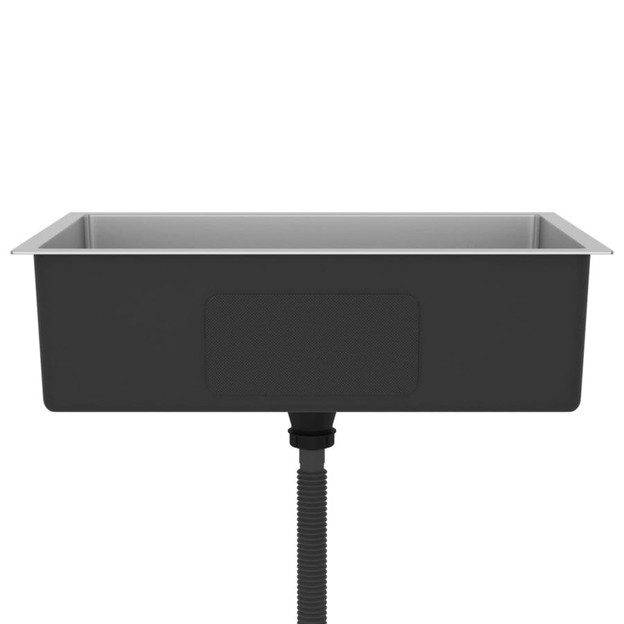 Gootsteen Handgemaakt Roestvrij Staal 70 x 44 x 20 cm Zilver