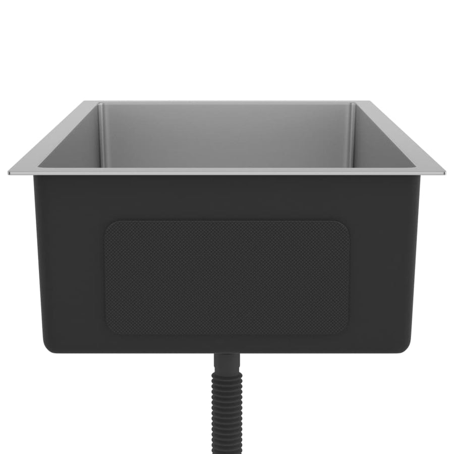 Gootsteen Handgemaakt Roestvrij Staal 70 x 44 x 20 cm Zilver