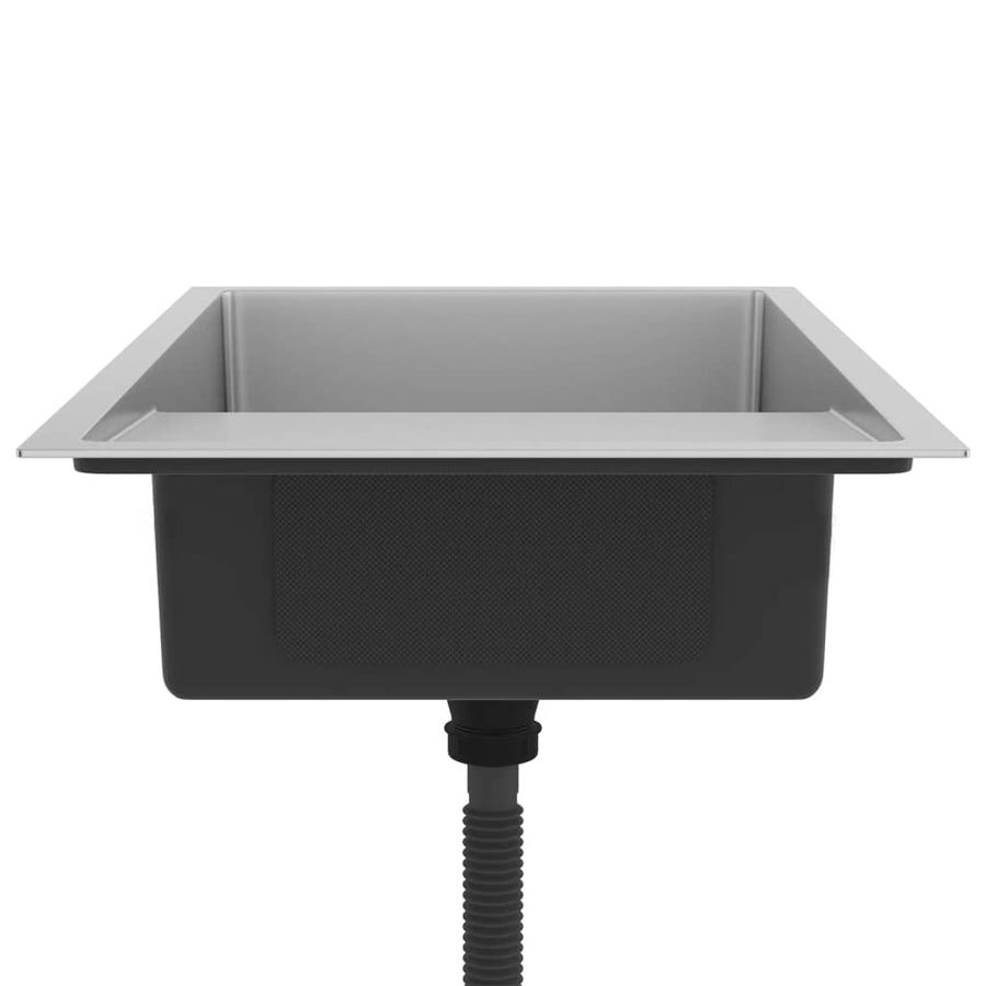 Gootsteen Handgemaakt Roestvrij Staal 75 x 44 x 20 cm Zilver