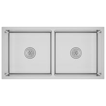 Gootsteen Handgemaakt Roestvrij Staal 86.5 x 44 x 20 cm Zilver