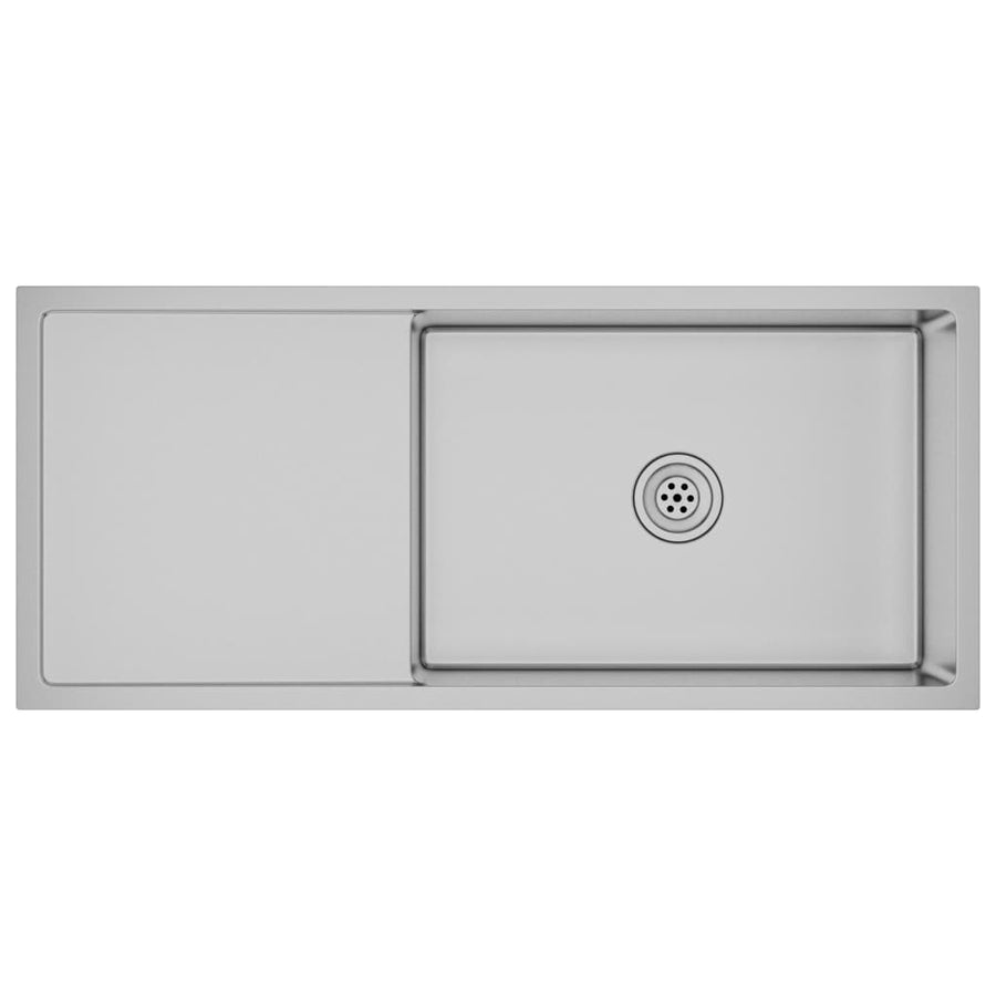 Gootsteen Handgemaakt Roestvrij Staal 100 x 44 x 20 cm Zilver