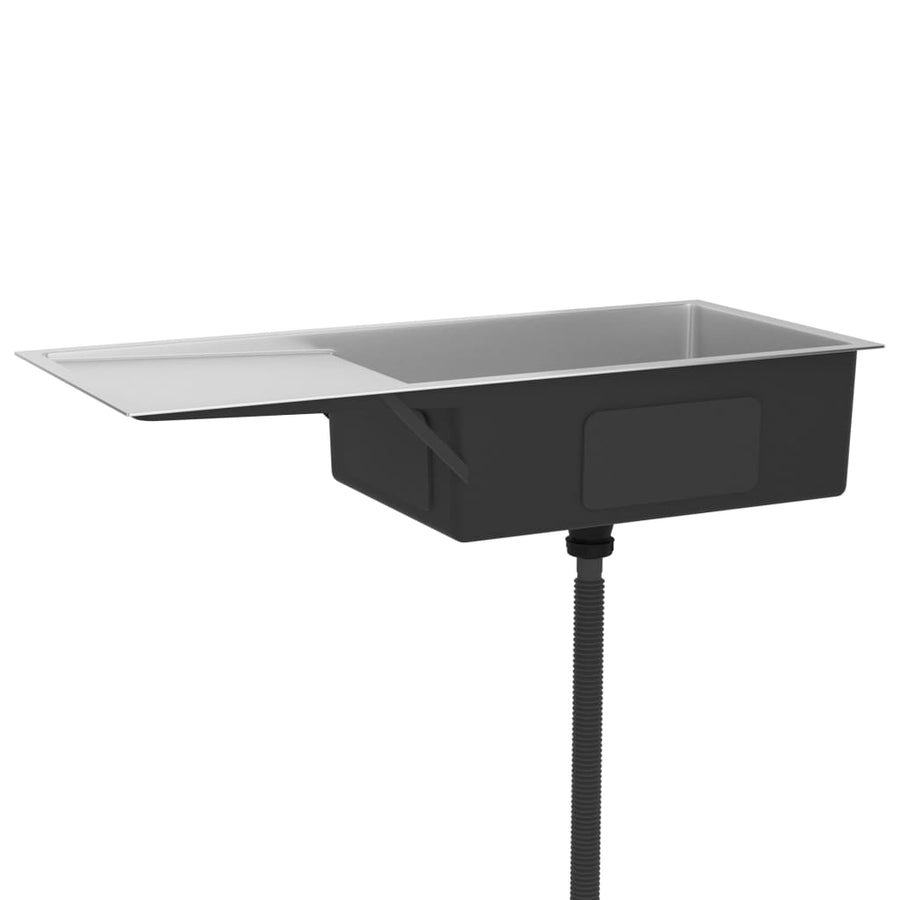 Gootsteen Handgemaakt Roestvrij Staal 100 x 44 x 20 cm Zilver