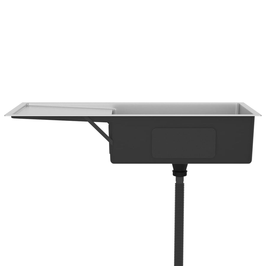 Gootsteen Handgemaakt Roestvrij Staal 100 x 44 x 20 cm Zilver