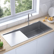 Spoelbak roestvrij staal 100x44x20 cm