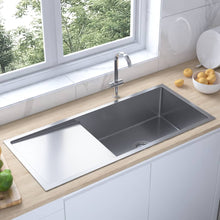 Gootsteen Handgemaakt Roestvrij Staal 100 x 44 x 20 cm Zilver