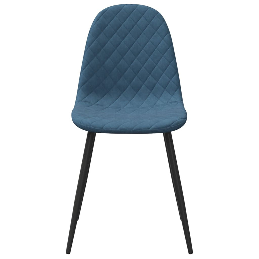 Eetkamerstoelen Fluweel 2 Blauw