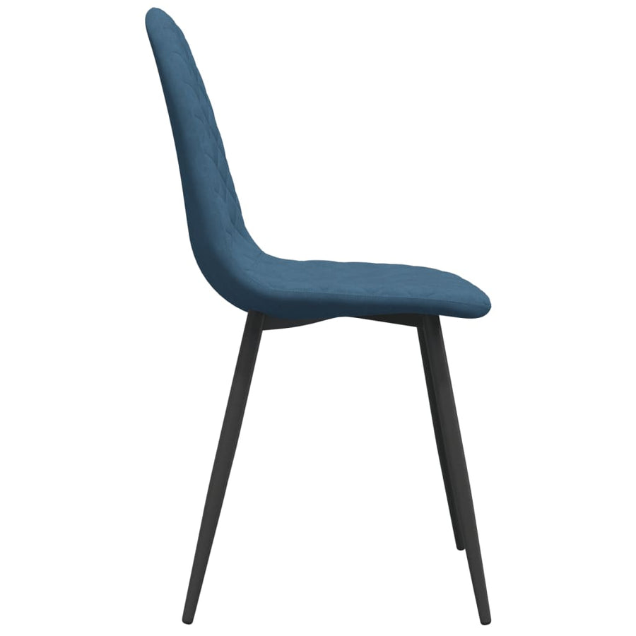 Eetkamerstoelen Fluweel 2 Blauw