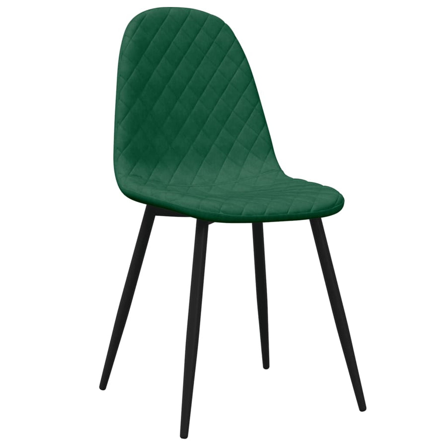 Eetkamerstoelen Fluweel 4 Donkergroen